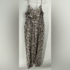 Banana Republic Leaf Print Women's Jumpsuit 12